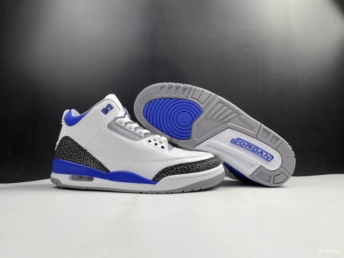 Reps TBK 3 Blue CT8532-145 Racer Air Jordan 0806
